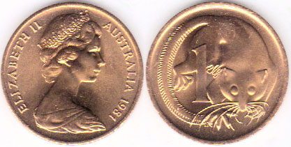 1981 Australia 1 Cent (Unc) A001282
